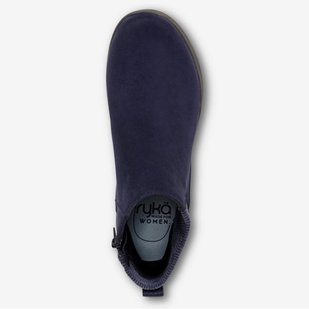RYKA SIDE ZIP WATER REPELLENT SNEAKER BOOTS NOELLE NEXT ACADEMY BLUE NEW - Picture 7 of 12